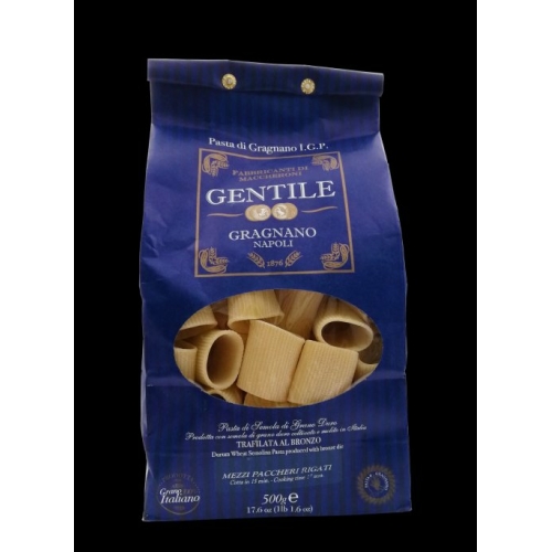 Mezzi Paccheri Rigati IGP Gentile, Gragnano 500gr